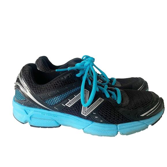 New Balance 470 V3 Women's Running Sneakers Size 8.5 B Black Blue Lace Up - Picture 1 of 10